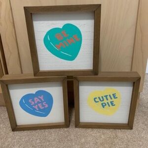 Valentine's Day Box Frame Be Mine Say Yes Cutie Pie